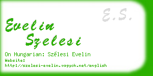 evelin szelesi business card