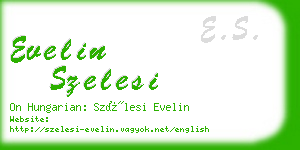 evelin szelesi business card